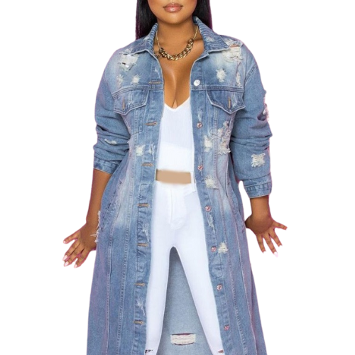 Denim Trench Coat