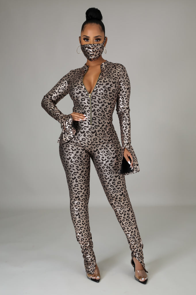 Follow Me Leopard Jumpsuit