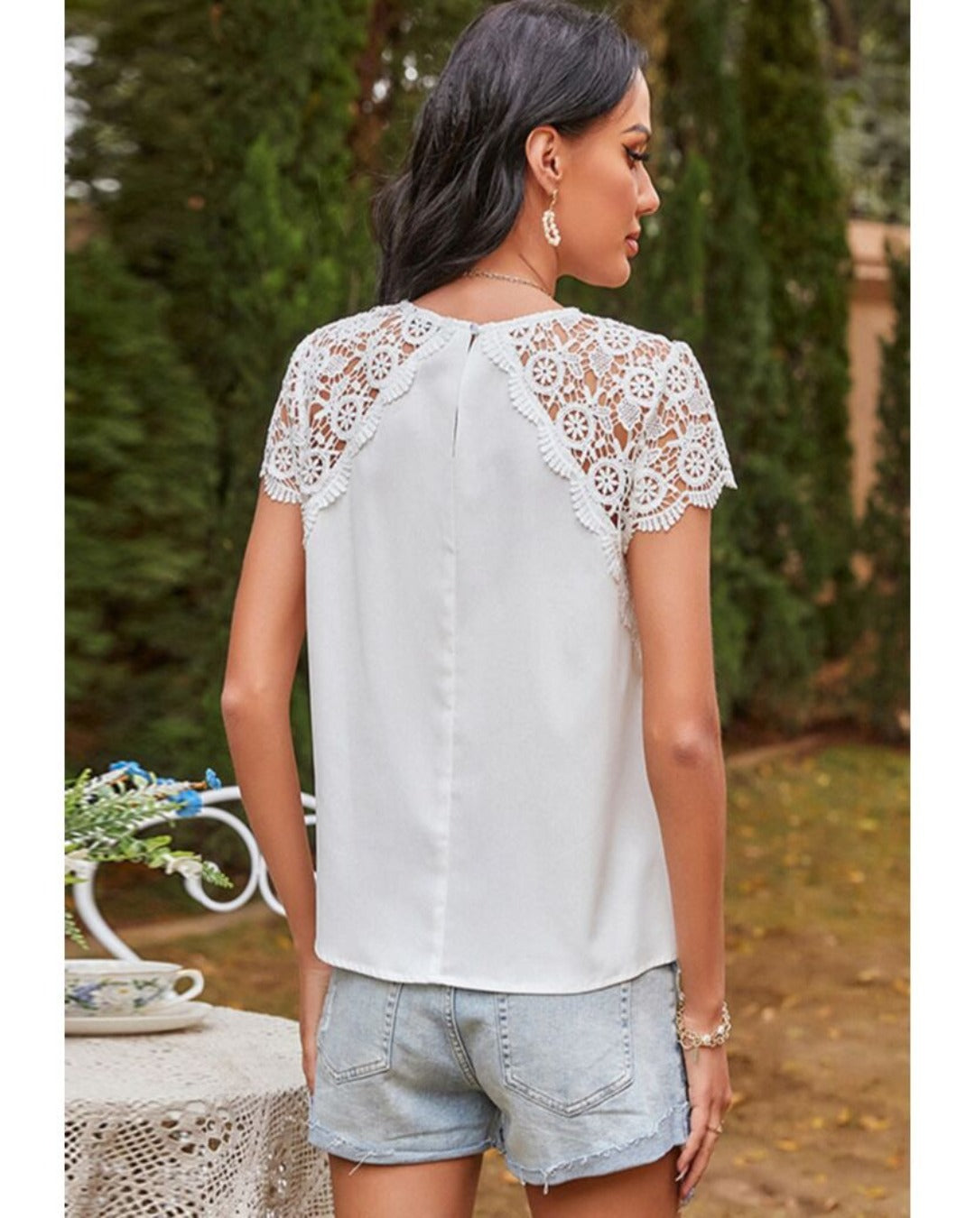 White Lace Top